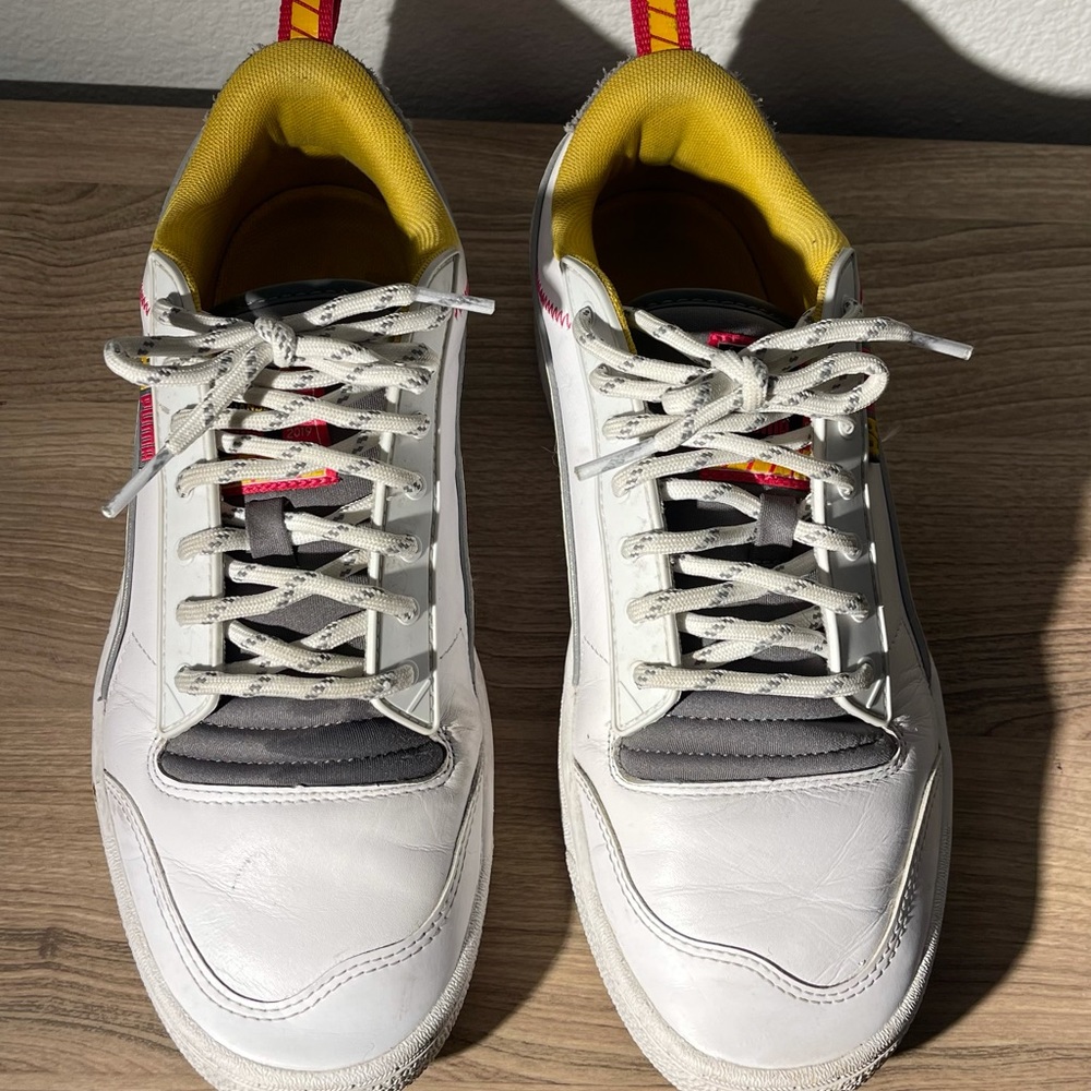 Puma Helly Hansen Special Edition White/Pink/Yellow Like New - Picture 2 of 6